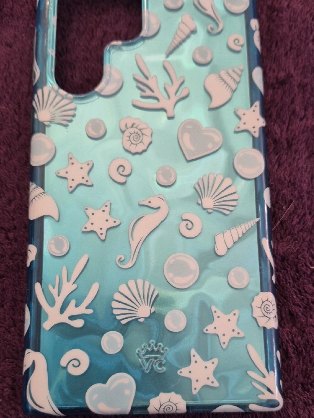 Velvet Caviar Aquamarine Holograohic Samsung S23 Ultra Phone Case
